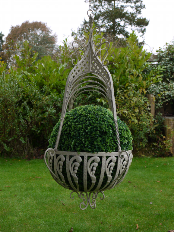 “eugenia House” Ornate Hanging Basket (1152x768), Png Download