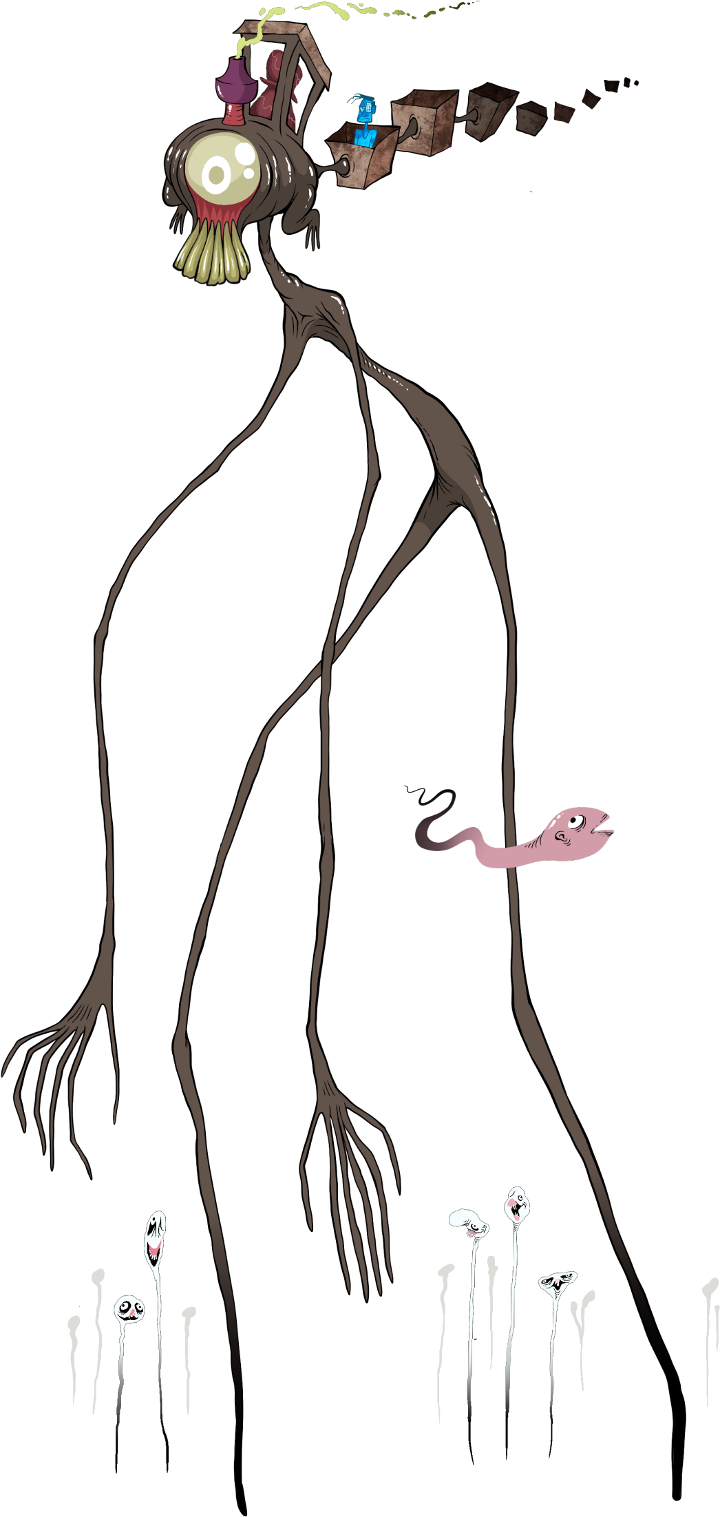 Train Monsters, - Dr Man Awful Hospital (1200x2266), Png Download