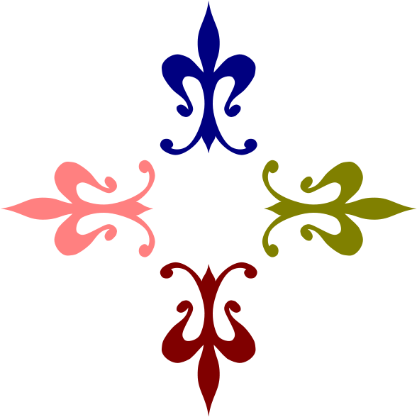 Forestgreen Coloured Ornaments Png Images (600x600), Png Download