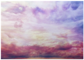 Watercolor Sky Texture, Background Pink Clouds Poster - Watercolor Painting (400x400), Png Download
