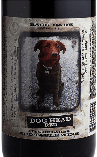 Bagg Dare Wine Co. Dog Head Red Nv 750ml (375x500), Png Download