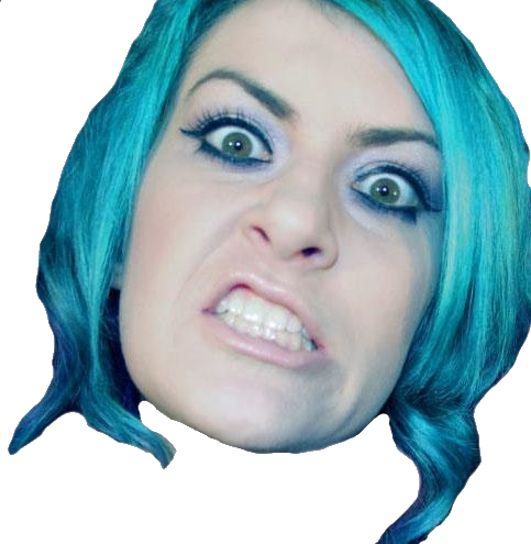 - Hotpokket - Blue Hair Twitch Emote (483x495), Png Download