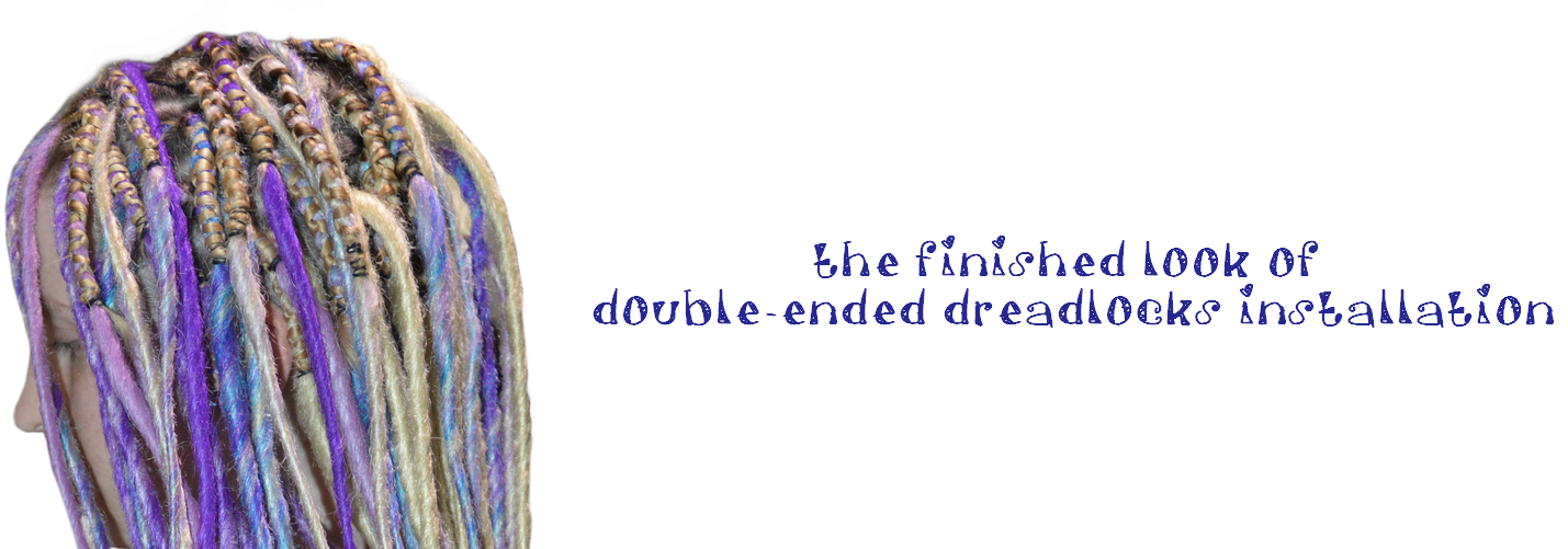 Sythethic Dreadlocks Installation 3 - Thread (1554x500), Png Download
