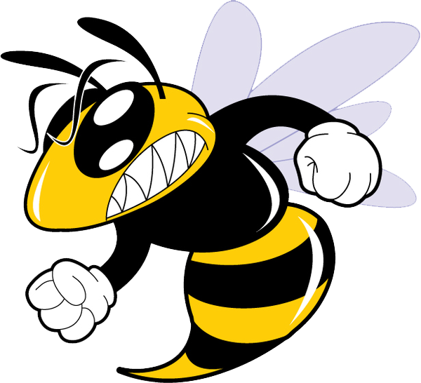 Banner Royalty Free Stock Hornet Clipart Cartoon - Weeki Wachee High School Logo (600x546), Png Download