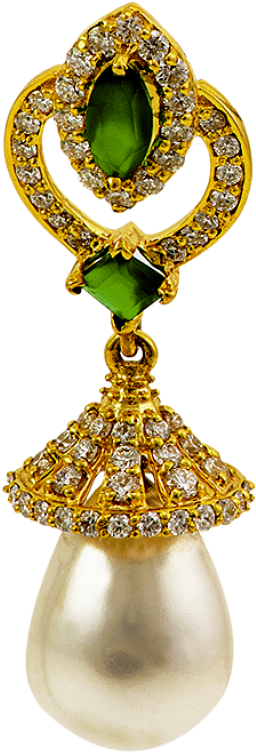 Earring Vector Jhumka - Ear Ring Png Single (800x800), Png Download