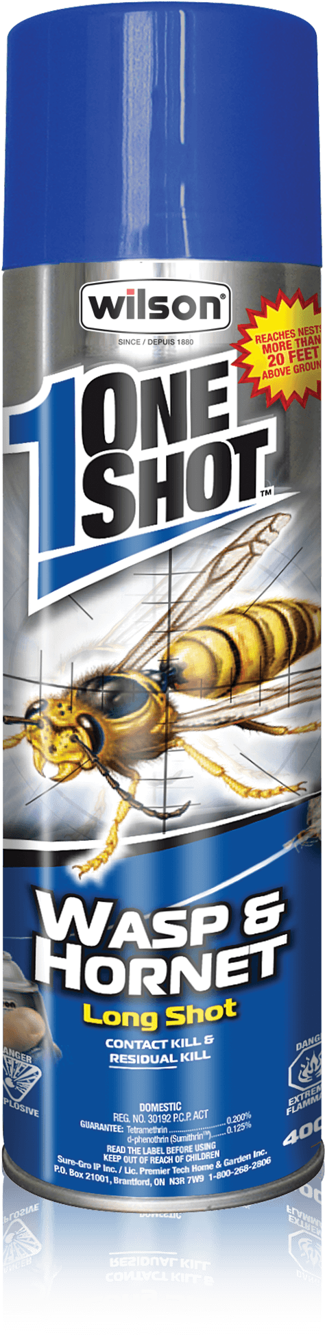 Wilson Home Pest Control 7306500 Oneshot 400g Wasp (2160x2160), Png Download