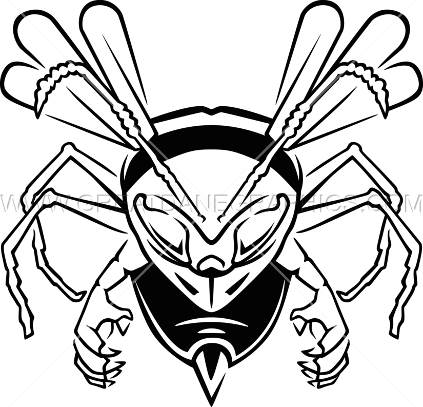 Hovering Hornet - Drawing (825x793), Png Download