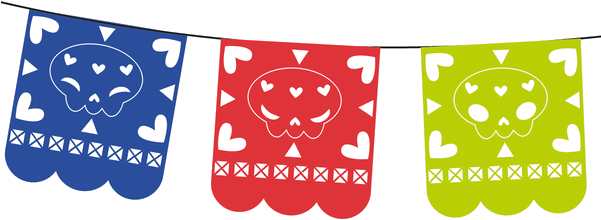 Download Dia De Los Muertos Papel Picado Clipart - Papel Picado Dia De