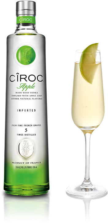 Apple Mimosa With Ciroc Apple - Ciroc Vodka Pina Colada (425x803), Png Download