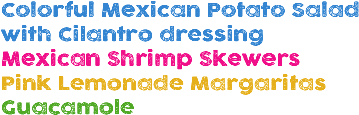 De Mayo A Fiesta Inspired Menu - Colorfulness (727x258), Png Download