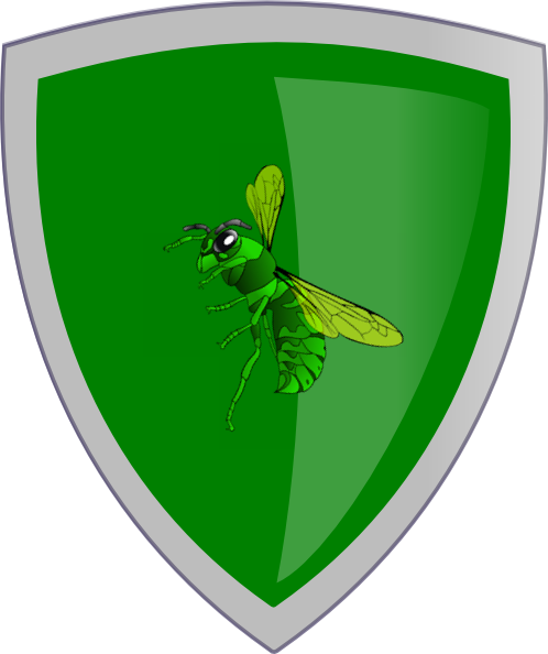 This Free Clipart Png Design Of Hornet Sheild Clipart (498x594), Png Download