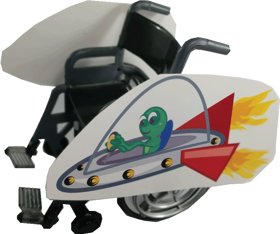 Alien Spaceship Wheelchair Costume Child's - Child (1000x1000), Png Download