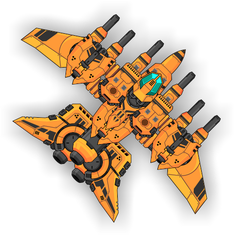 Space Shooter Creation Kit - Space Shooter Ship Png (600x500), Png Download