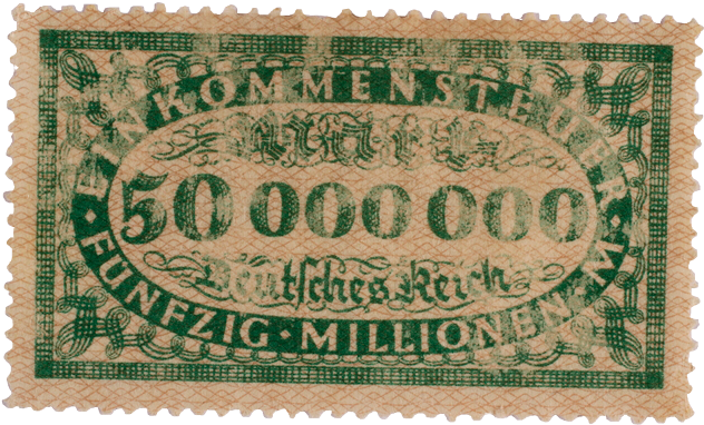 50 Million Mark Stamp - Mintage World (659x403), Png Download