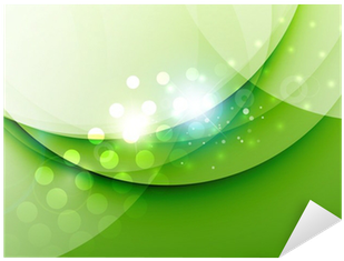 Vinilo Pixerstick Olas Elegantes De Colores Con Destellos - Color (400x400), Png Download