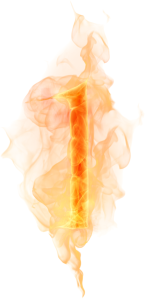 Burning Number 1 - Lip Gloss (290x600), Png Download