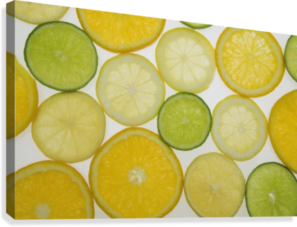 Citrus Slices Canvas Print - Posterazzi Dpi1795404 Citrus Slices Poster Print By (429x328), Png Download