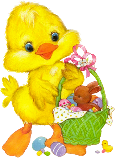 Easter Chicken Clipart - Clipart Wielkanoc (438x600), Png Download