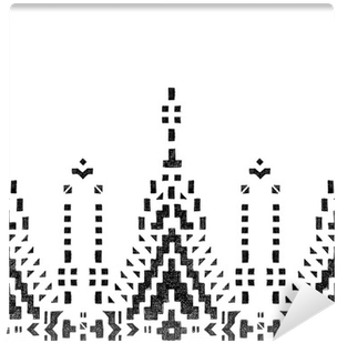 Hand Drawn Tribal Seamless Border Wall Mural • Pixers® - Door (400x400), Png Download
