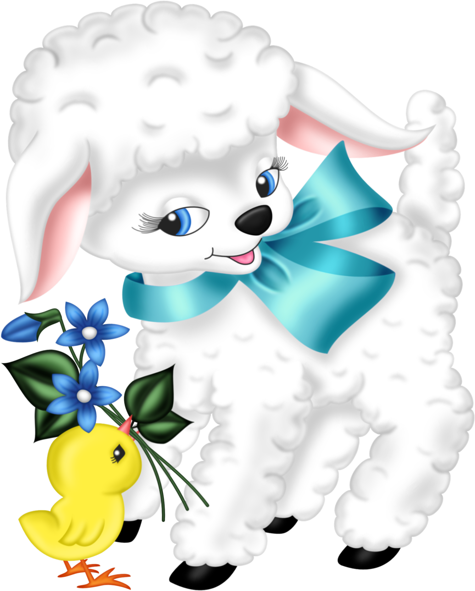 Free Easter Clip Art Lamb (1807x2156), Png Download