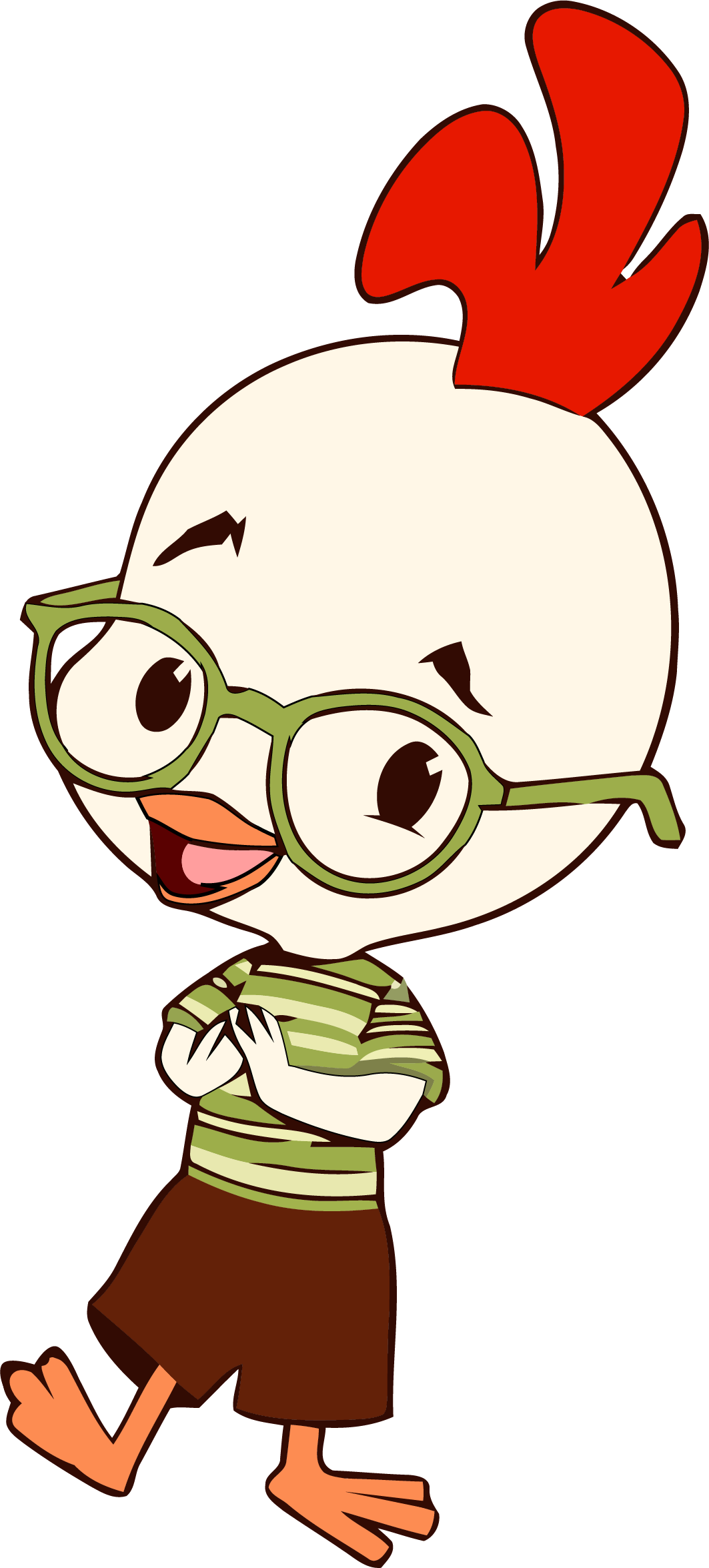 Chicken Little Happy Clipart Png - Cartoon (1063x2351), Png Download