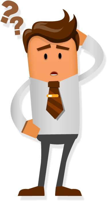 People Confused Png Clip Freeuse Library - Confused Man Cartoon Png (800x800), Png Download