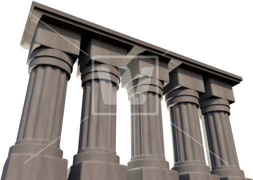 Ancient Columns - Column (550x361), Png Download