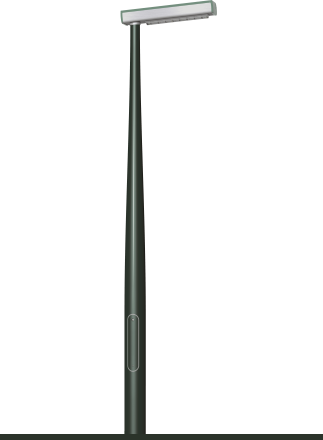 Lighting Columns Made Of Glass Fiber Reinforced Polymer - Lighting Column (323x440), Png Download