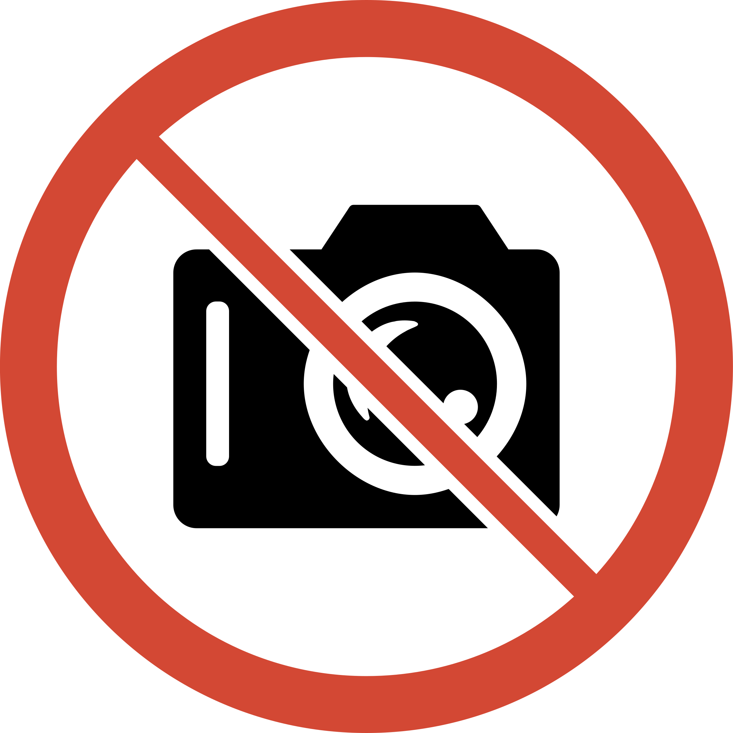 Similiar Camera Sign Keywords With Security Camera - No Camera Sign Png (2400x2400), Png Download