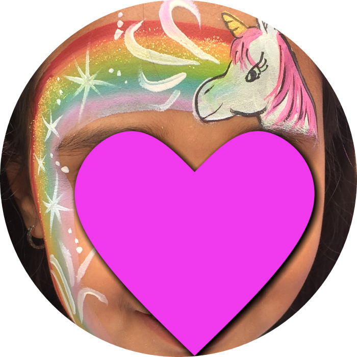 Uploading 1 / 1 Unicorn Rainbow Face Painting Circle - Painting (700x700), Png Download