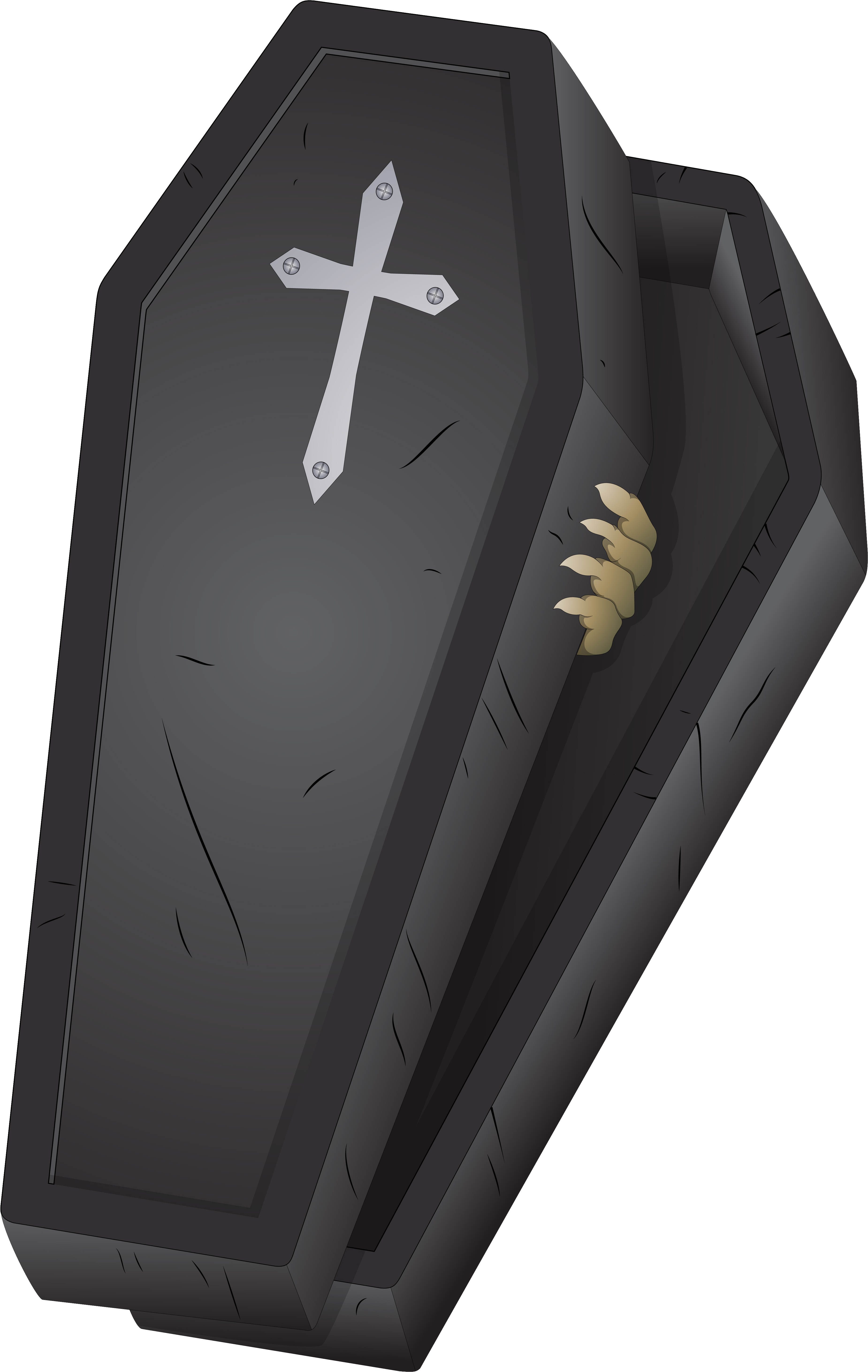 0, - Coffin Png (439x600), Png Download