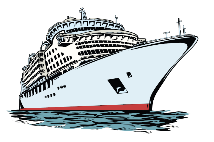 Cruise Ship - Cruise Ship Cartoon Drawing (720x480), Png Download