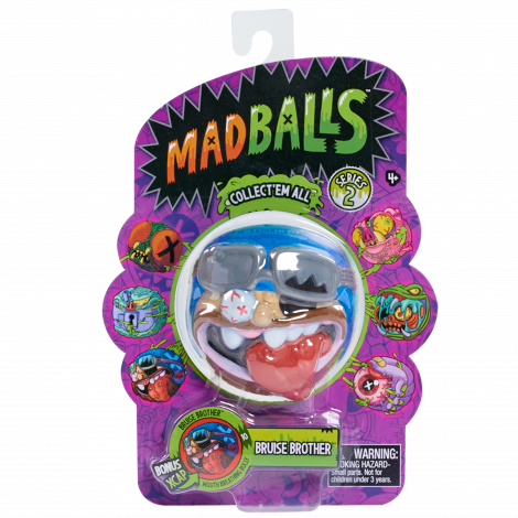 Madballs Series 2 Foam Balls Bruise Brother - Mad Balls Foam Balls - Fist Face (470x470), Png Download