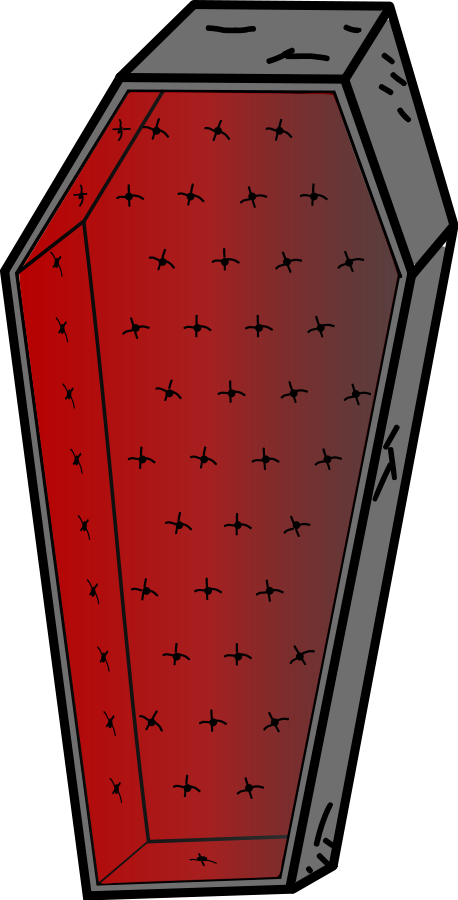 Coffin Clipart Png (305x600), Png Download