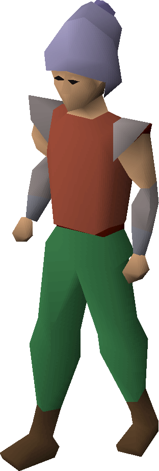 Bruise Blue Snelm Equipped - White Unicorn Mask Osrs (312x920), Png Download