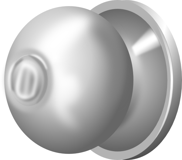 Vector Freeuse Download Door Knob Clipart - Door Knob Png Vector (600x525), Png Download