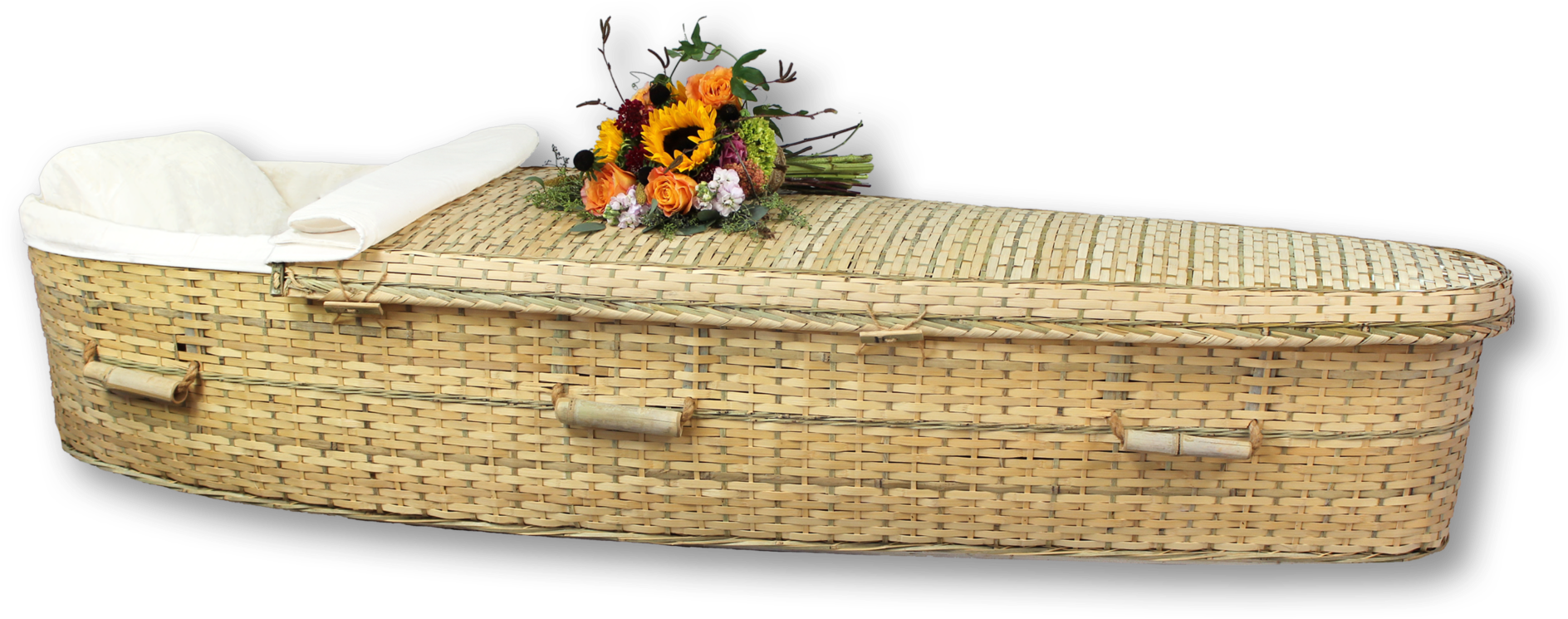 Bamboo Casket - Coffin (2048x842), Png Download