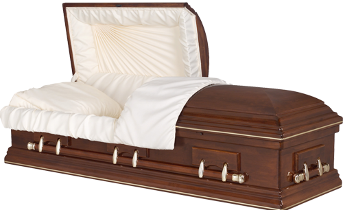 Share This Image - Brown Casket (500x306), Png Download