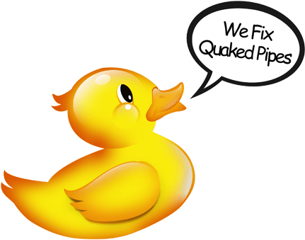 We Fix Quacked Pipes - Quacked Pipes (438x353), Png Download