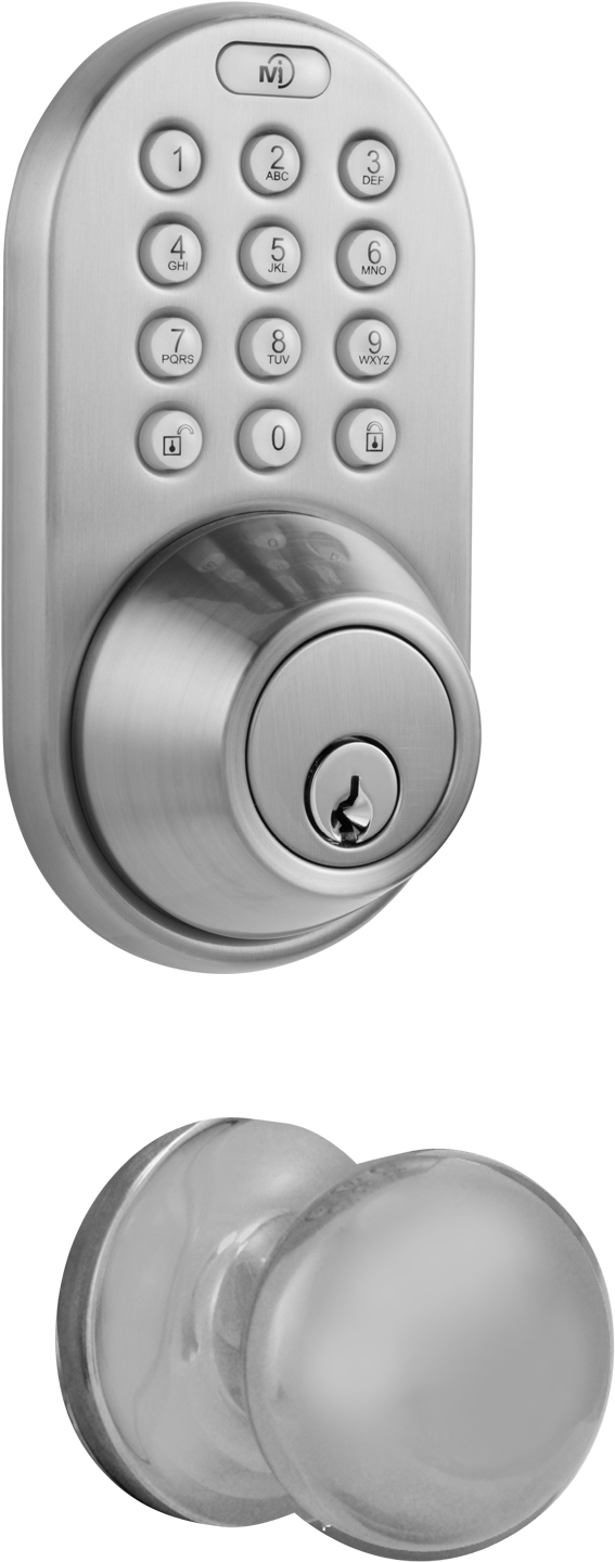 Keyless Entry Deadbolt And Door Knob Lock Combo Pack - Keyless Deadbolt With Door Knob (1000x1500), Png Download