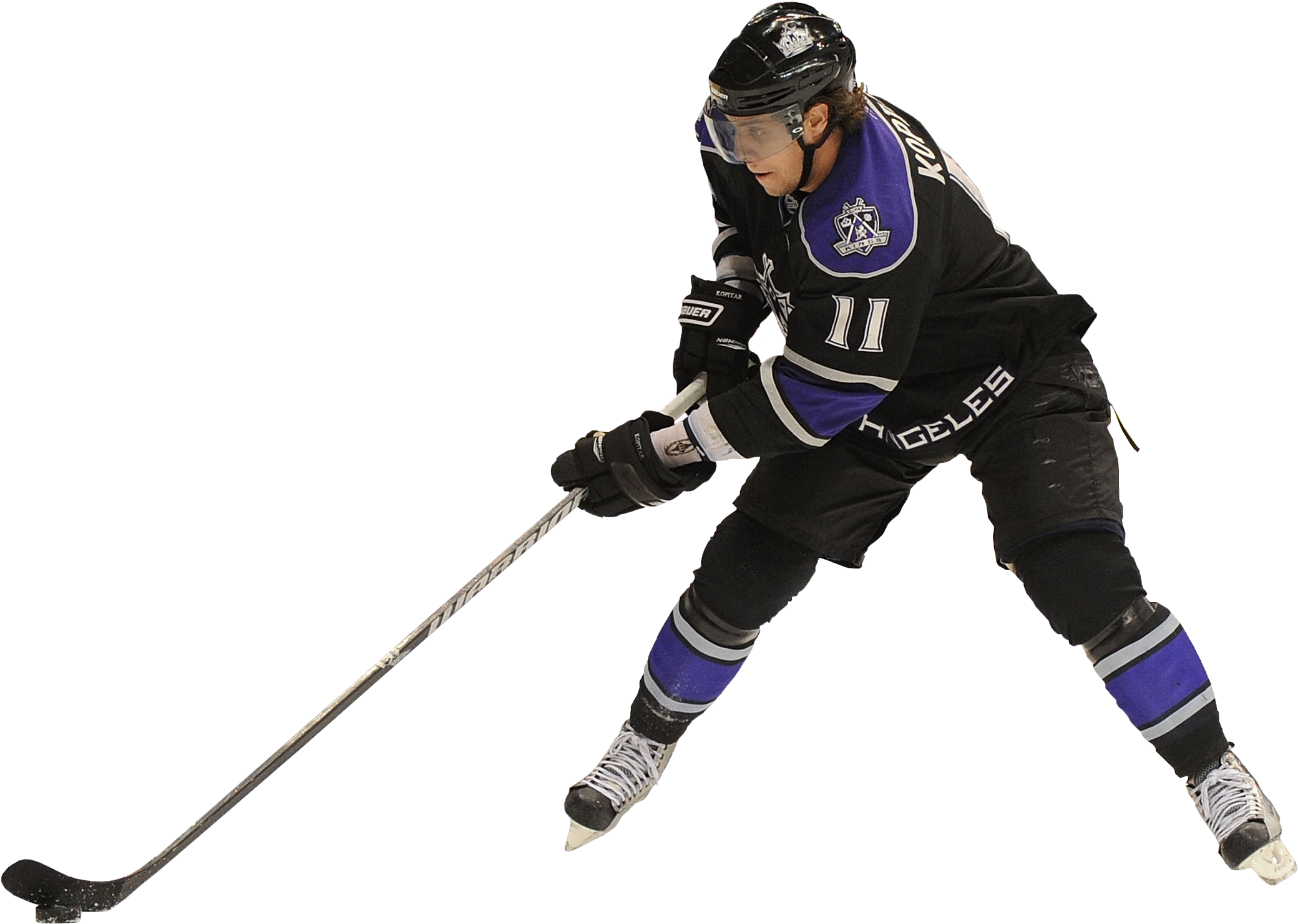 Hockey Png Image Transparent - Anze Kopitar (2190x1662), Png Download