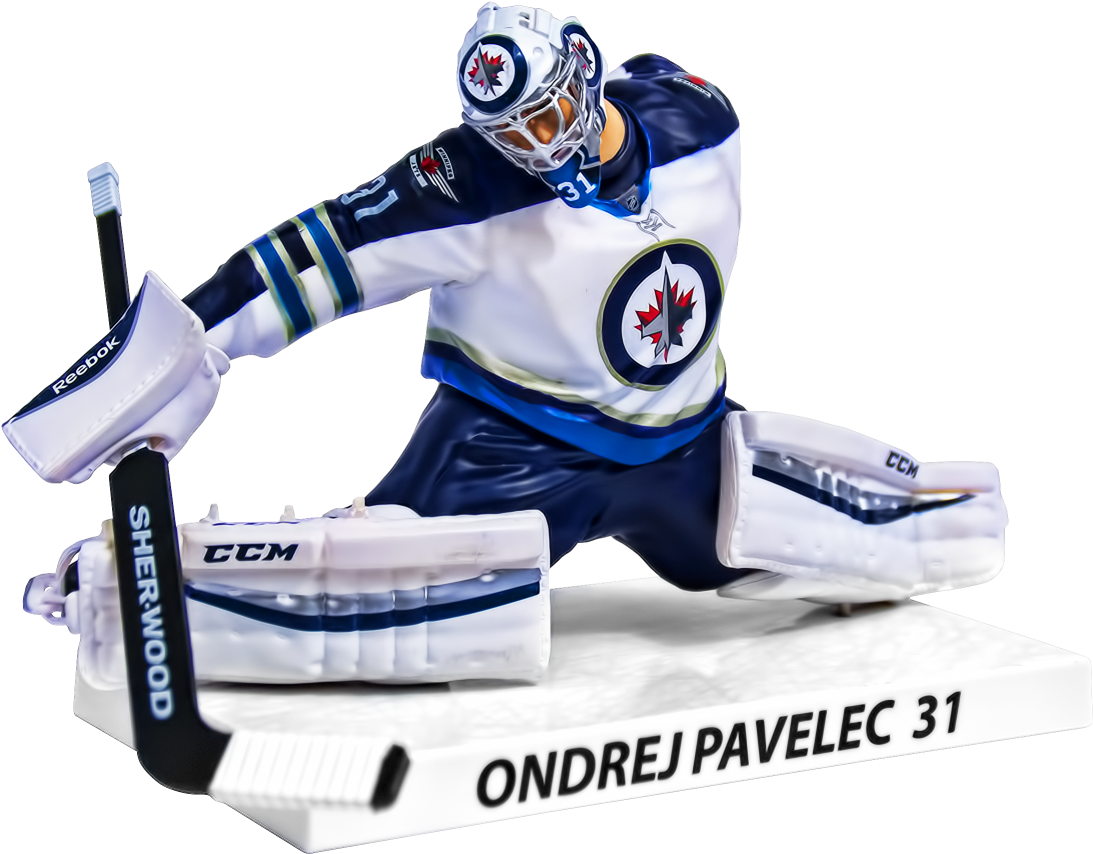 Pavelec - 2015/16 Ondrej Pavelec Winnipeg Jets Nhl Figure (16 (1170x936), Png Download