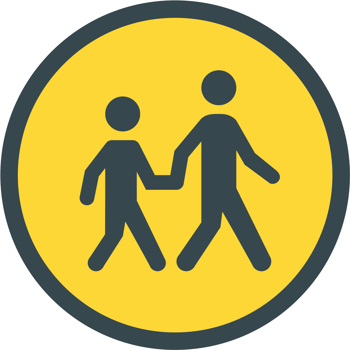 A Logo Of Two Humanoid Figures, One Large, One Small, - Academic Writing (1600x1600), Png Download