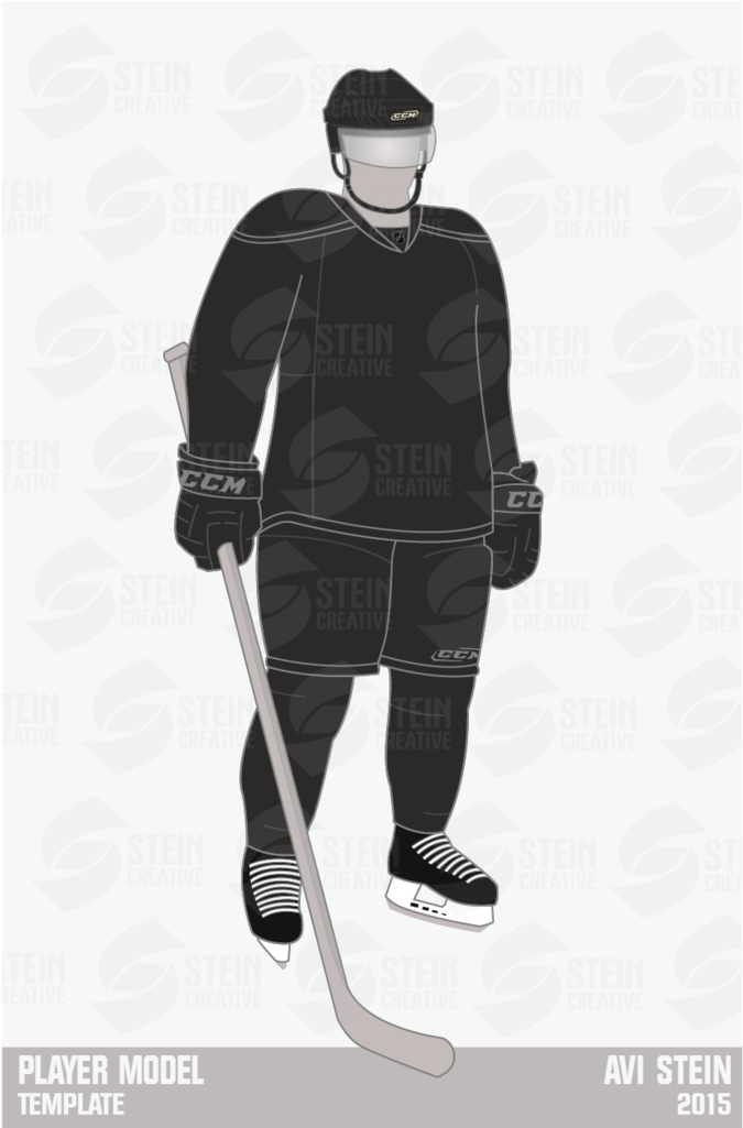 Playerex Zpswn9plggw - Hockey Model Template (868x1024), Png Download
