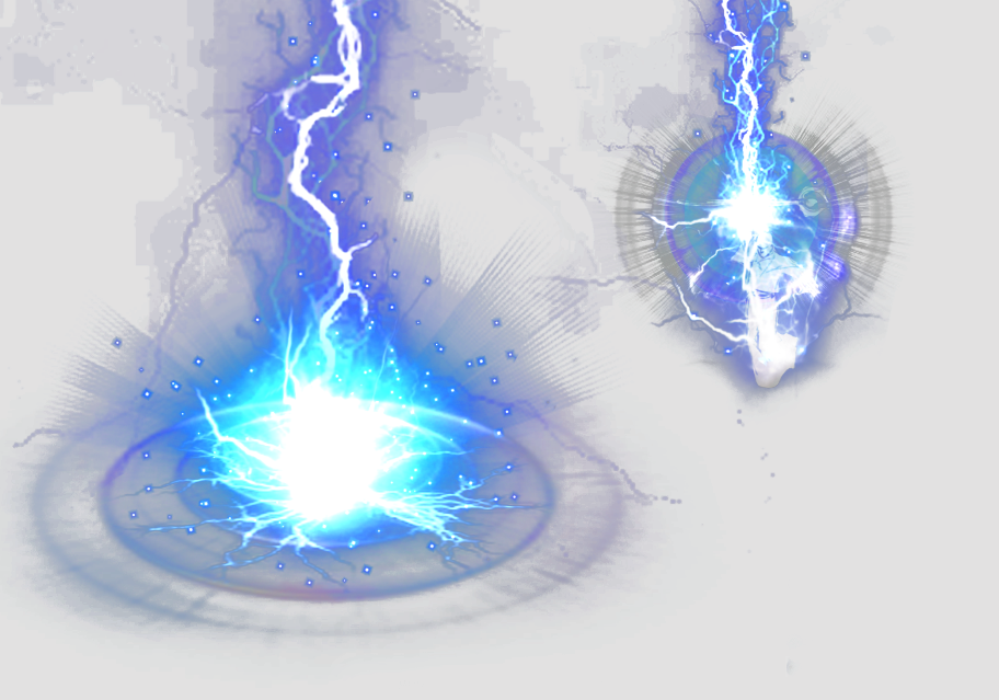 Report Abuse - Blue Lightning Effect Png (699x490), Png Download