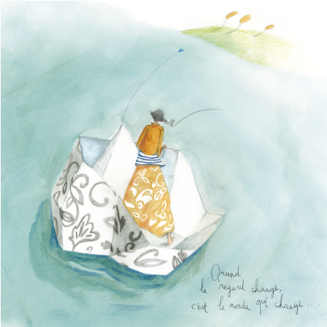 Anne-sophie Rutsaert Carte Postale "quand Le Regard - Anne Sophie Rutsaert Amitié (458x594), Png Download