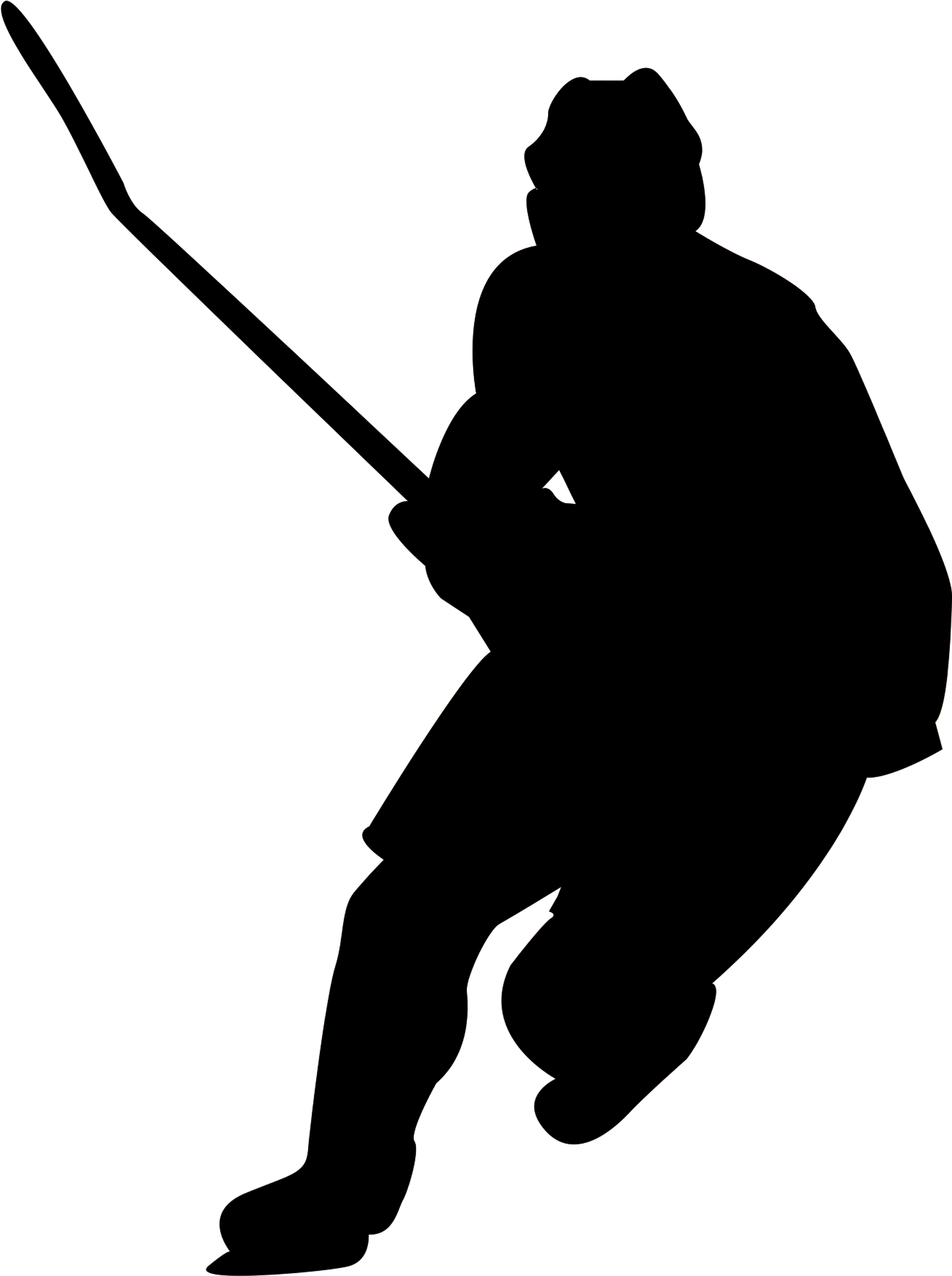 Who Is The Unknown Hockey Player - Silhouette (2400x3000), Png Download