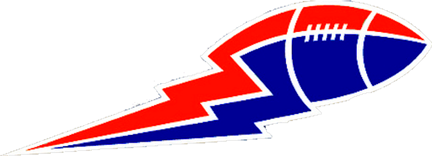 Football Lightning Bolt Blue - Winnipeg Blue Bombers Logo (877x386), Png Download