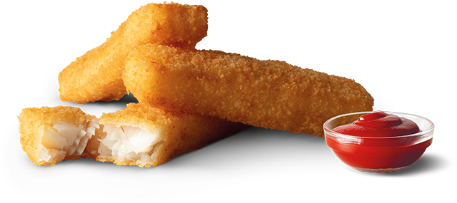 Fish Fingers With Ketchup - Mcdonalds Fish Fingers (700x487), Png Download