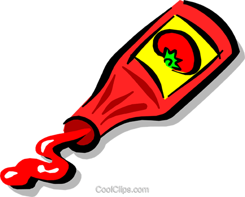 Ketchup Royalty Free Vector Clip Art Illustration - Zazzle Ketchup Trucker Hat (480x387), Png Download